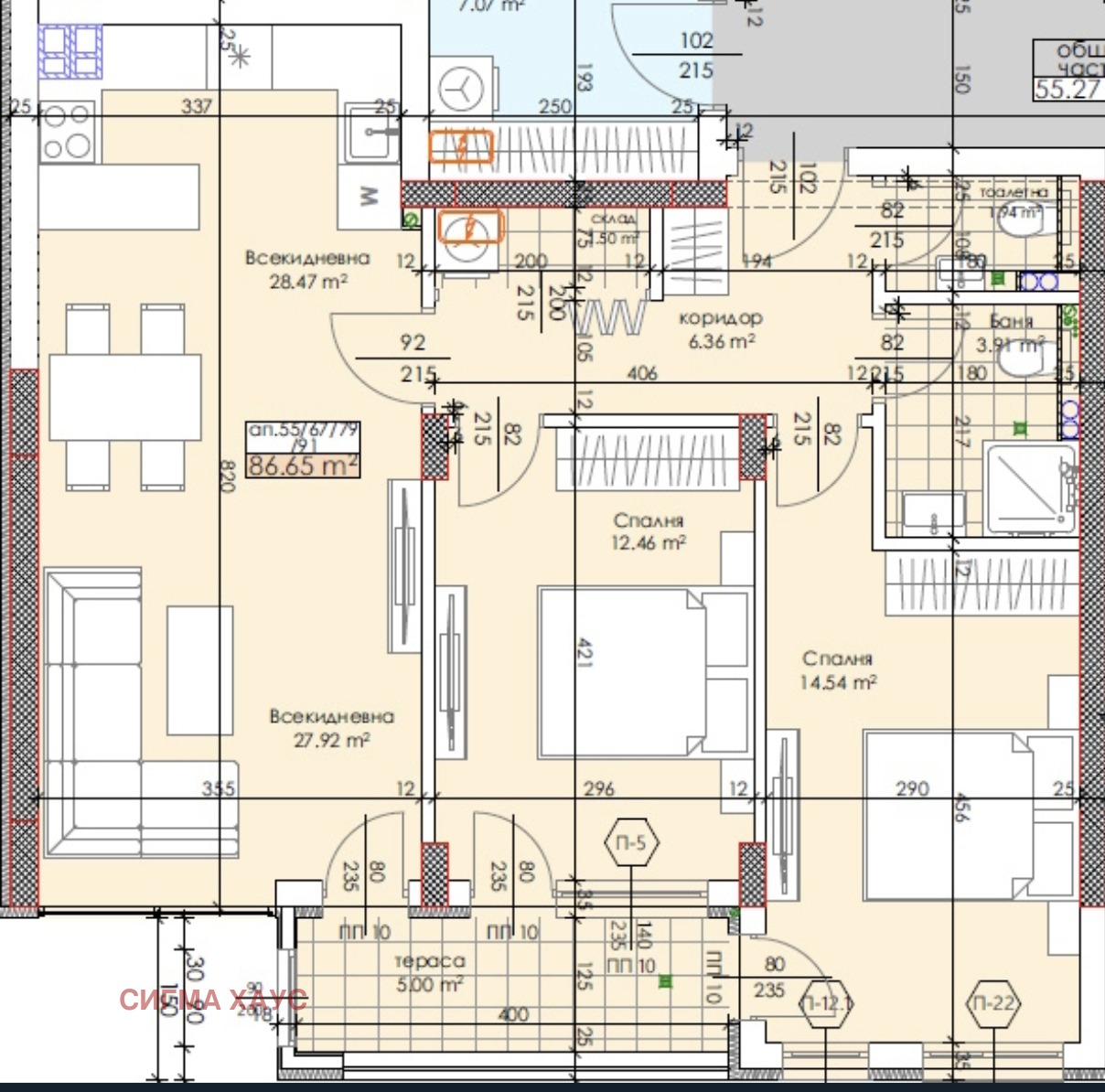 Продава 3-СТАЕН, гр. Пловдив, Тракия, снимка 4 - Апартаменти - 56509643