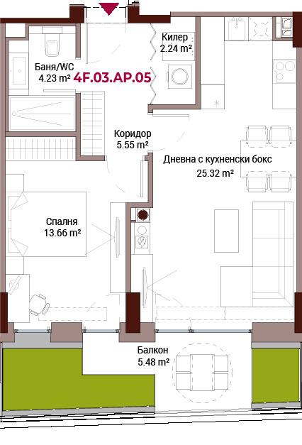 Продава  2-стаен град София , Лозенец , 95 кв.м | 89863719 - изображение [2]