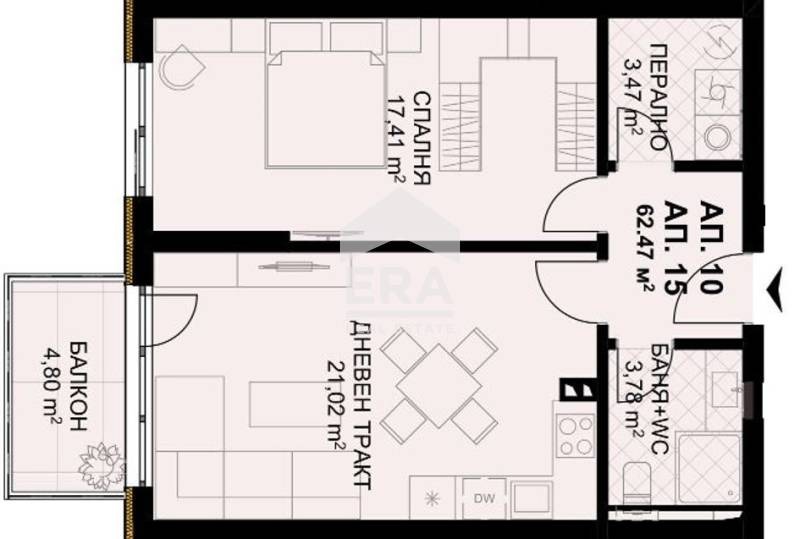 Продава 2-СТАЕН, гр. Варна, Бриз, снимка 3 - Апартаменти - 52986405