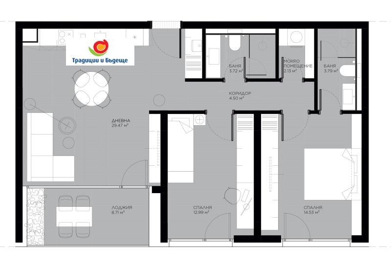 Продава 3-СТАЕН, гр. София, Овча купел, снимка 3 - Aпартаменти - 47952930