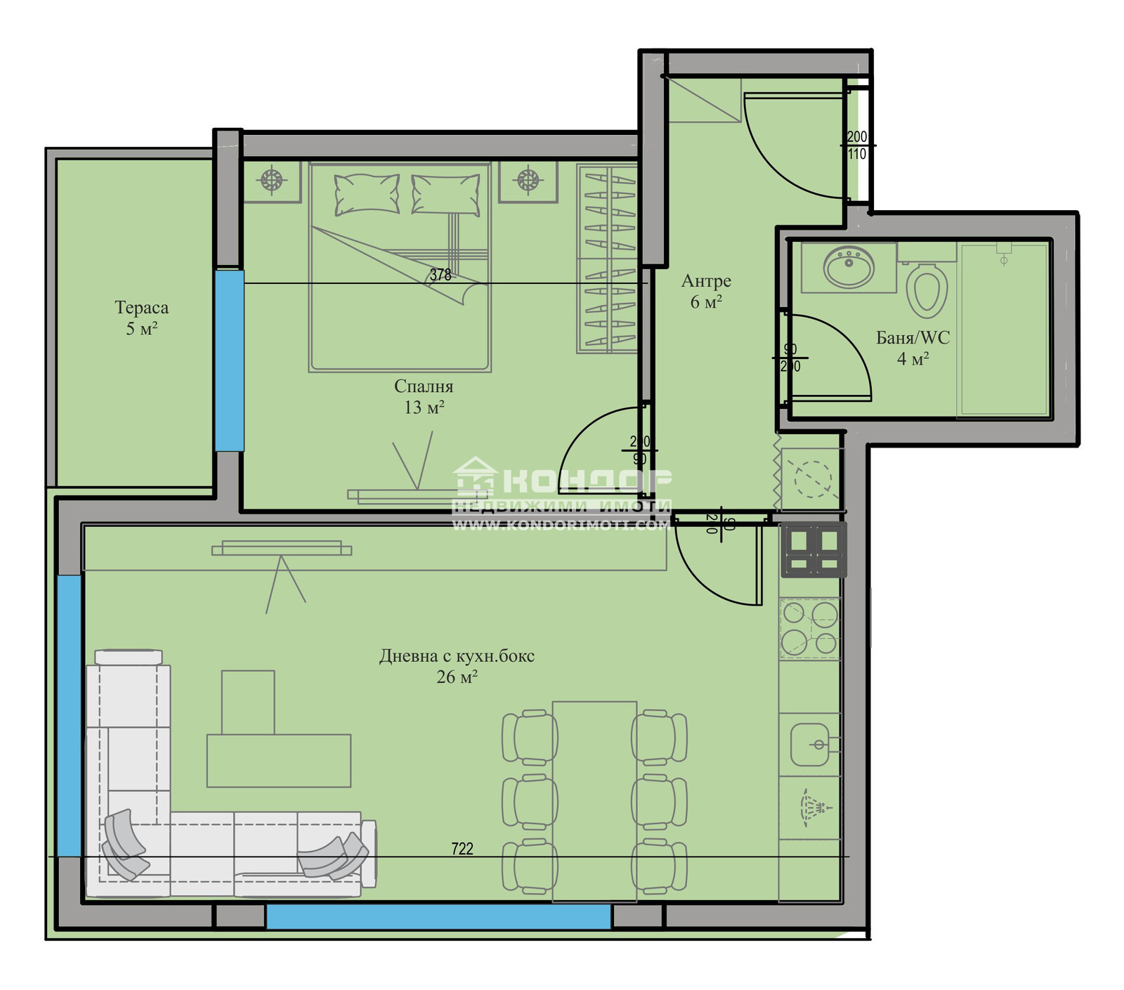 Продава 2-СТАЕН, гр. Пловдив, Кючук Париж, снимка 8 - Апартаменти - 53898271