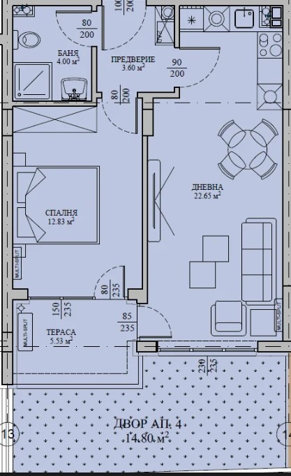 Продава 2-СТАЕН, гр. София, Малинова долина