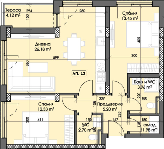 Продава 3-СТАЕН, гр. Пловдив, Тракия, снимка 2 - Апартаменти - 55259716