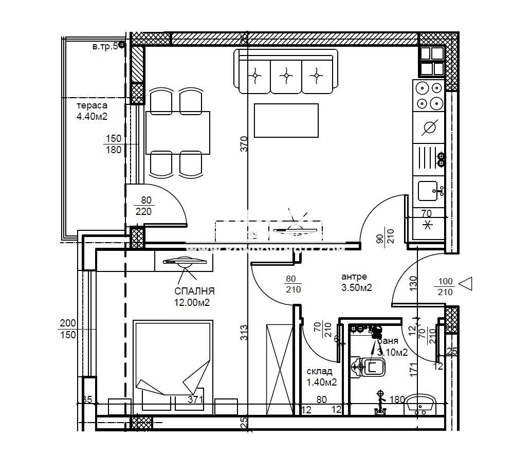 Продава 2-СТАЕН, гр. Пловдив, Тракия, снимка 5 - Апартаменти - 53823892