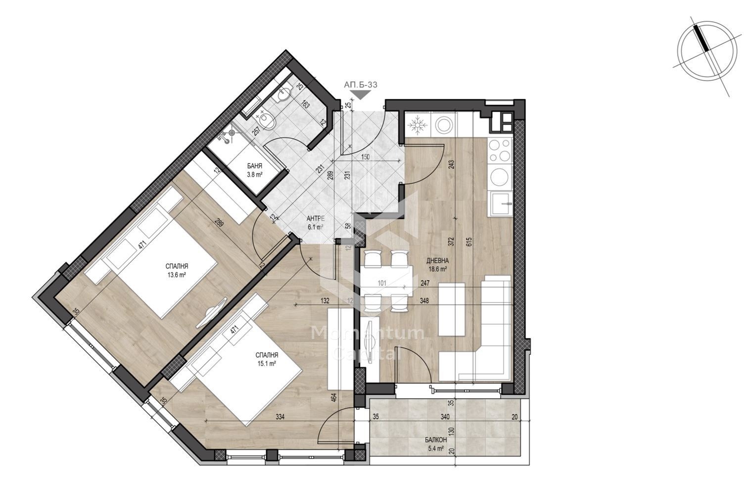 Продава 3-СТАЕН, гр. София, Манастирски ливади, снимка 11 - Апартаменти - 54229815