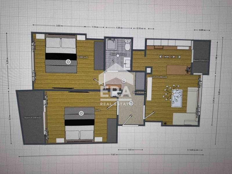 Продава 3-СТАЕН, град Хасково, Център • 105000 € / 205362.15 лв. • 21799469 1