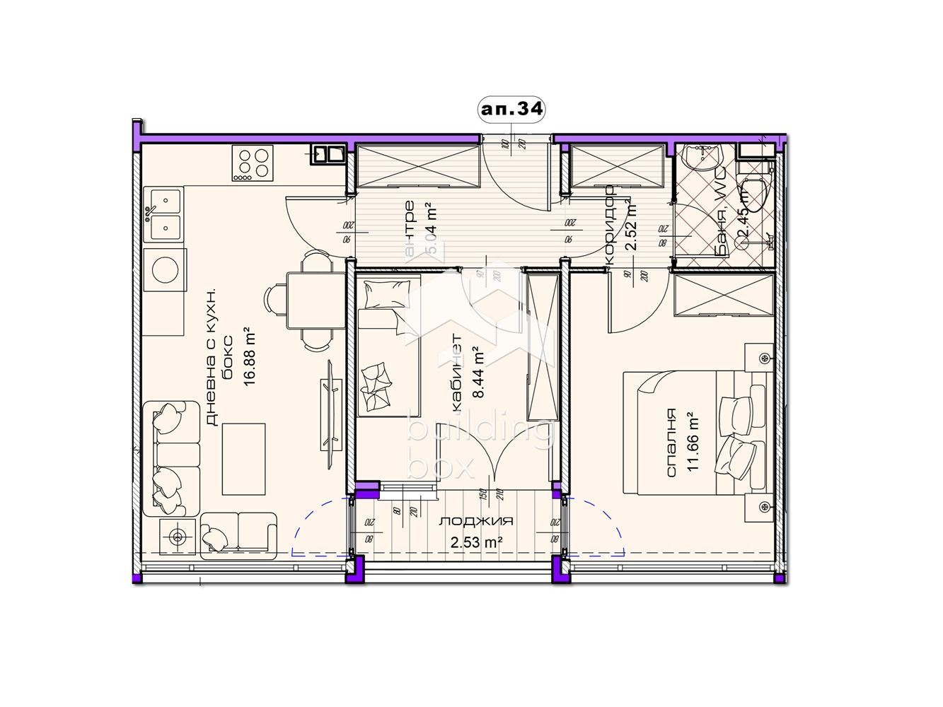 Продава 3-СТАЕН, гр. Шумен, Добруджански, снимка 2 - Апартаменти - 54914638