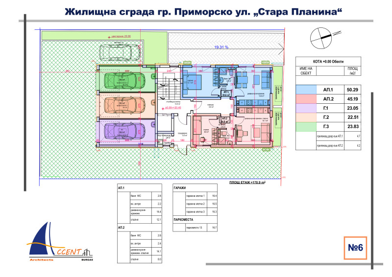 Till salu  2 sovrum region Burgas , Primorsko , 89 kvm | 14000880 - bild [6]