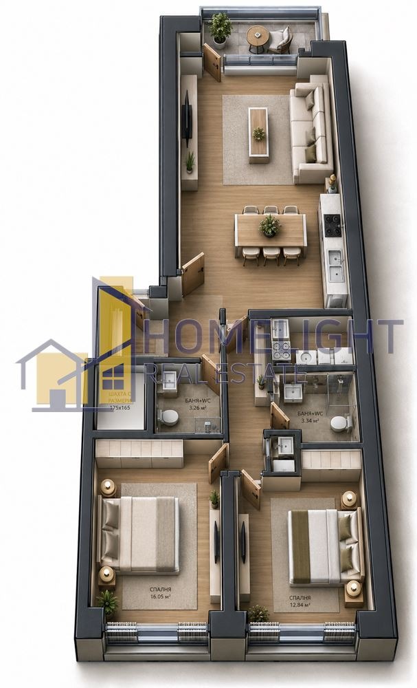 Продава 3-СТАЕН, гр. София, Люлин 10, снимка 5 - Апартаменти - 56067859