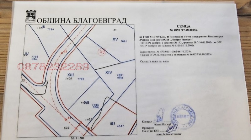 Продава ПАРЦЕЛ, гр. Благоевград, Запад