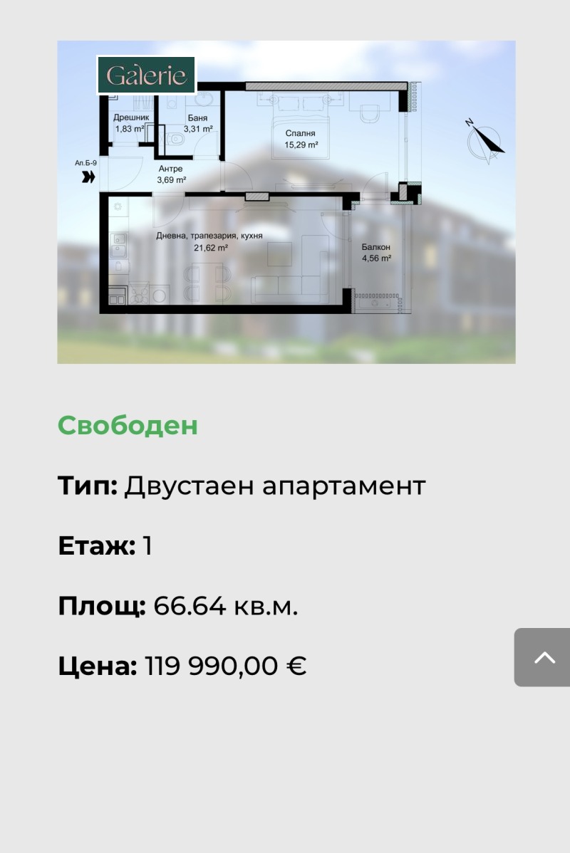 Продава  2-стаен град София , Малинова долина , 75 кв.м | 26488101