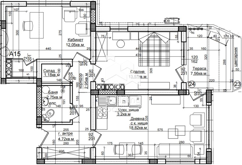 Продава 3-СТАЕН, гр. Хисаря, област Пловдив, снимка 2 - Апартаменти - 52974780