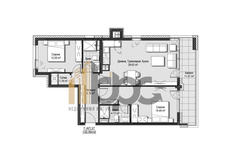 Продава 3-СТАЕН, гр. София, Кръстова вада, снимка 2 - Апартаменти - 53073864