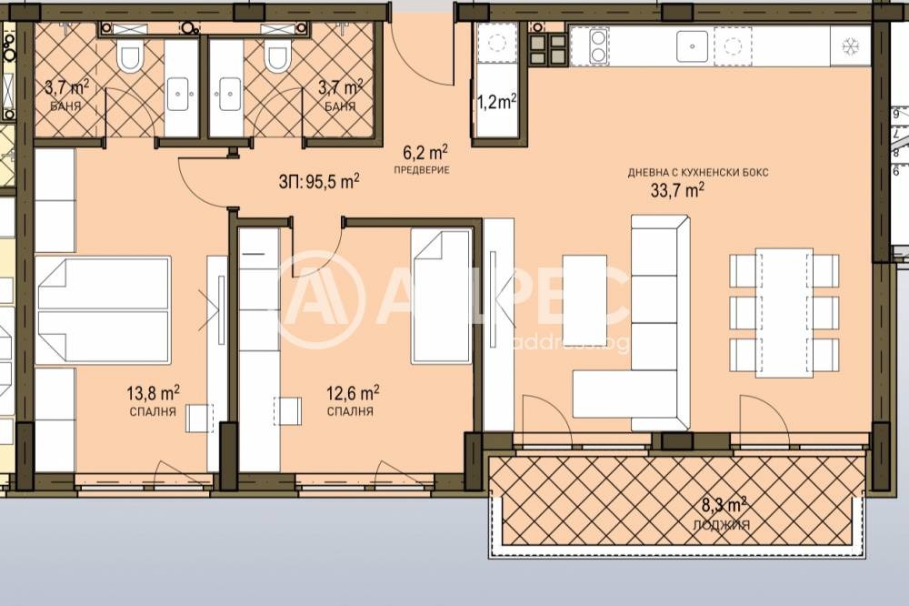 Продава 3-СТАЕН, гр. София, Овча купел 2, снимка 2 - Апартаменти - 53705961