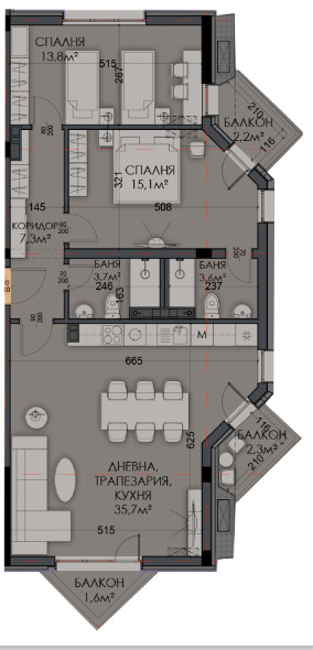 Продава  3-стаен град Варна , Виница , 125 кв.м | 83434618 - изображение [14]