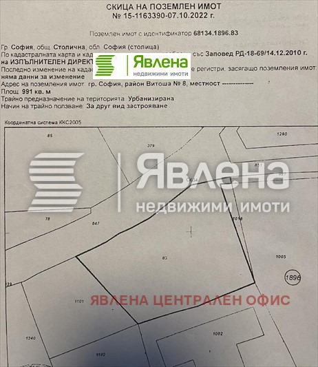 Продава ПАРЦЕЛ, гр. София, Княжево, снимка 2 - Парцели - 48286650