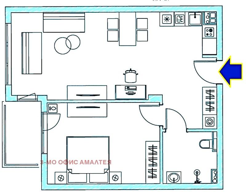 Продава 2-СТАЕН, гр. София, Малинова долина, снимка 6 - Aпартаменти - 48388626