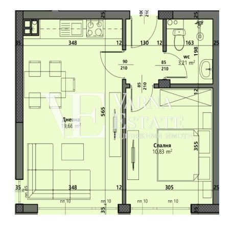 Продава 2-СТАЕН, гр. Варна, Виница, снимка 2 - Aпартаменти - 48588461