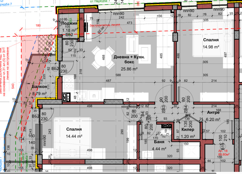 Продава  2-стаен град Варна , Изгрев , 87 кв.м | 37654526 - изображение [11]