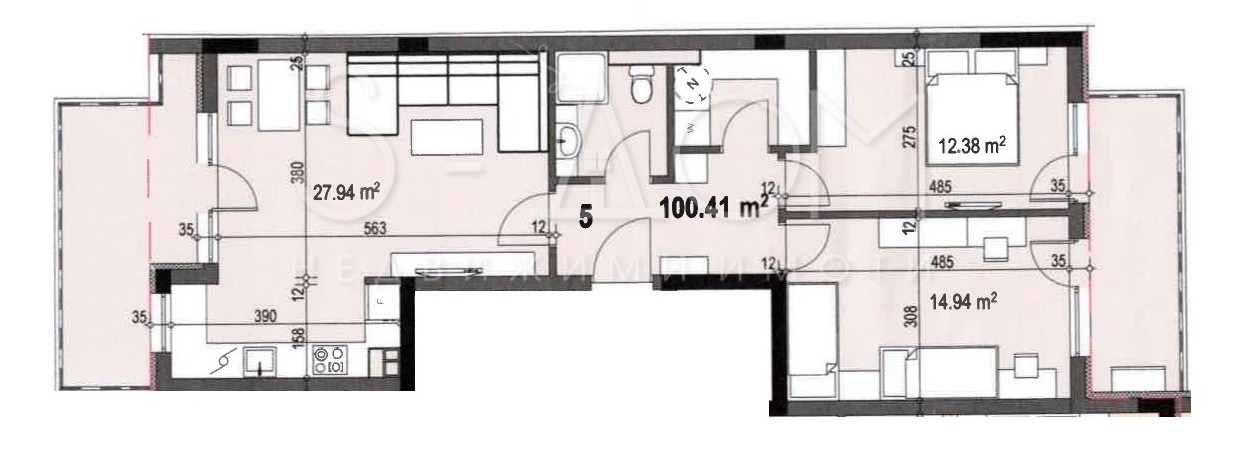 Продава 3-СТАЕН, гр. Стара Загора, Център, снимка 2 - Апартаменти - 54265086