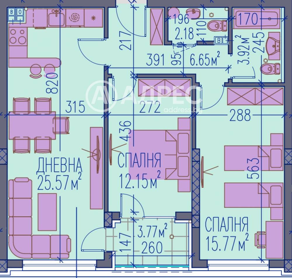 Продава 3-СТАЕН, гр. Пловдив, Тракия, снимка 4 - Апартаменти - 55610686