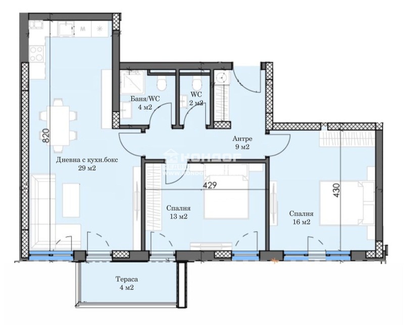 À vendre  2 chambres Plovdiv , Trakiya , 110 m² | 44205400
