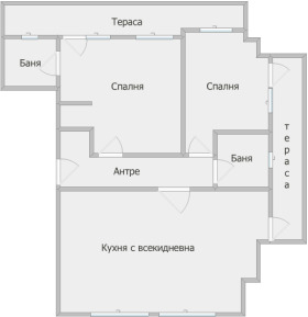 2 спальни Овча купел, София 1