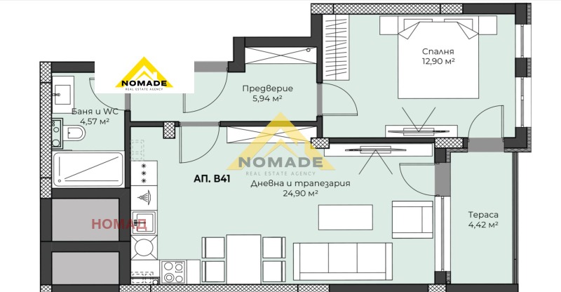 Продава 2-СТАЕН, гр. Пловдив, Христо Смирненски, снимка 3 - Апартаменти - 48751128