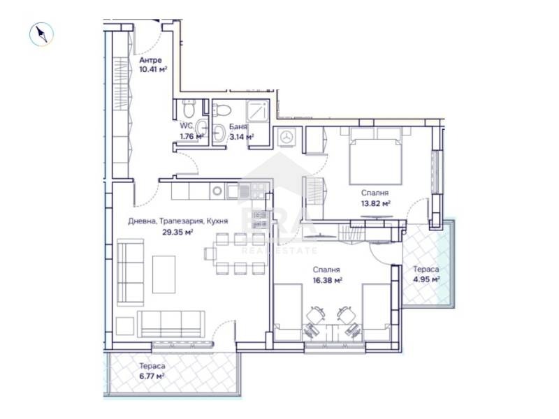 En venta  2 dormitorios Sofia , Boyana , 120 metros cuadrados | 43807508 - imagen [7]