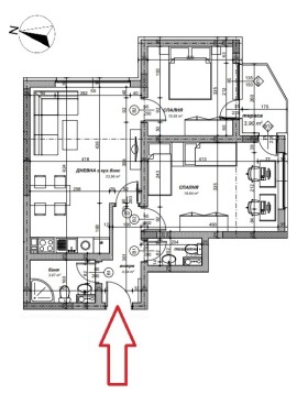 2 makuuhuonetta Ovtša kupel 2, Sofia 2