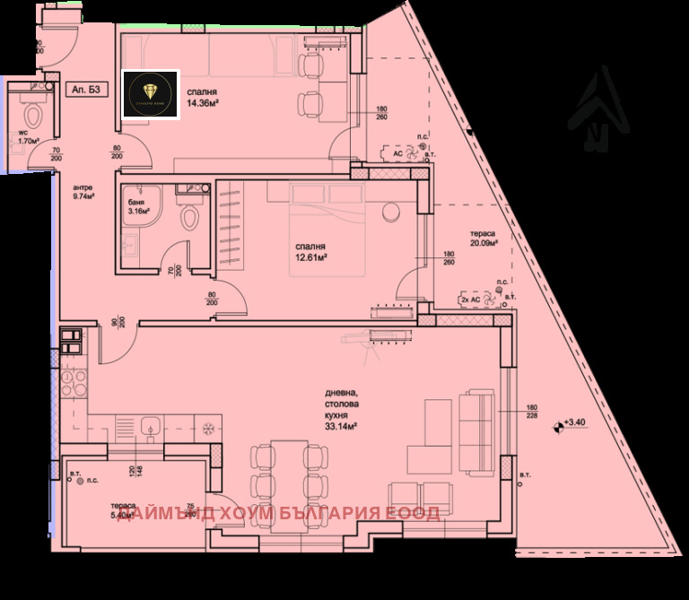 Продава 3-СТАЕН, гр. Пловдив, Пещерско шосе, снимка 2 - Aпартаменти - 47518373