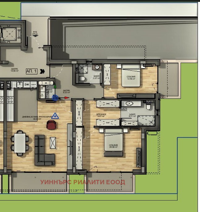 Продава 3-СТАЕН, гр. София, Драгалевци, снимка 3 - Апартаменти - 55018062