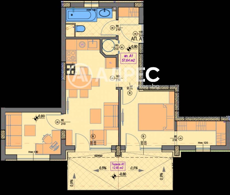 Продава 2-СТАЕН, гр. София, Манастирски ливади, снимка 3 - Апартаменти - 53148976