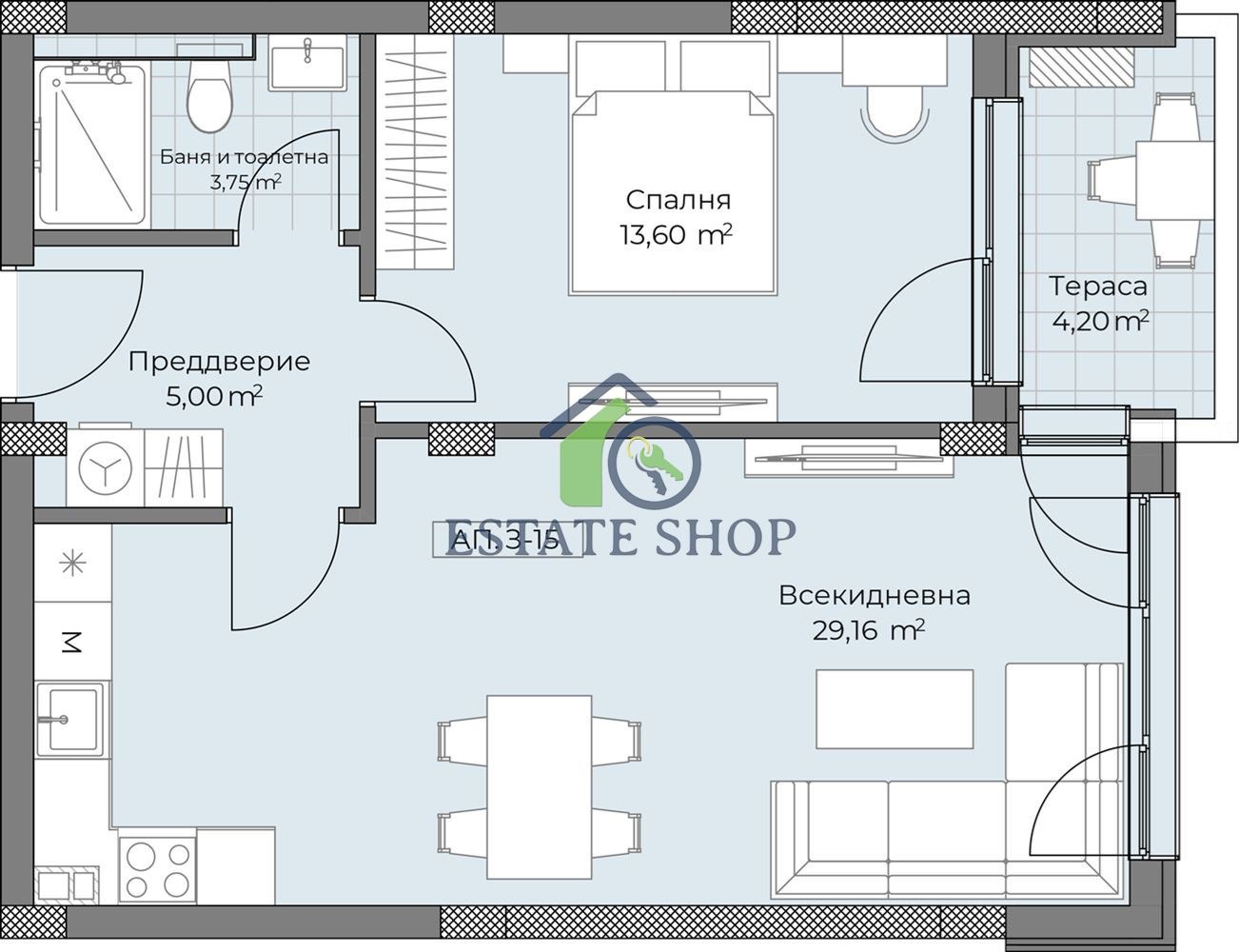 Продава 2-СТАЕН, гр. Пловдив, Остромила, снимка 9 - Апартаменти - 55888561