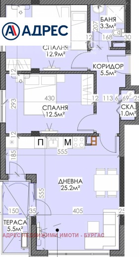 3-стаен град Бургас, Сарафово 4