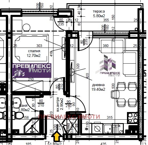 Продава 2-СТАЕН, гр. Пловдив, Беломорски, снимка 1 - Aпартаменти - 48668104