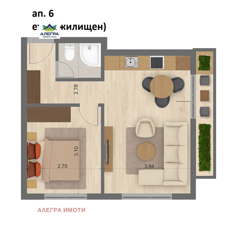 Продава  2-стаен, област Пазарджик, гр. Велинград • 72 150 € • ID 89120895 — holmes.bg - [1] 