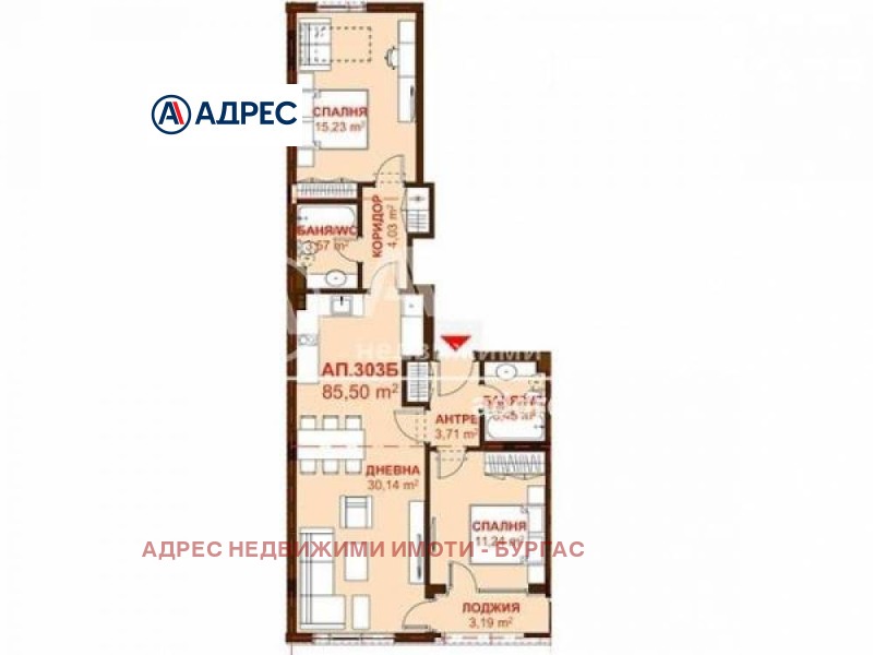 Na prodej  2 ložnice Burgas , Sarafovo , 103 m2 | 83048625