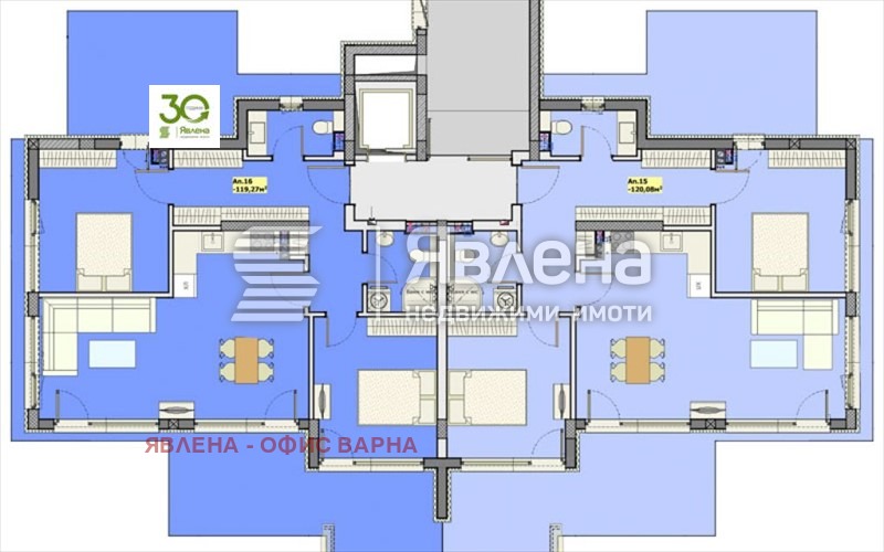 Продается  2 спальни Варна , к.к. Св.Св. Константин и Елена , 139 кв.м | 67297352 - изображение [2]
