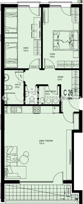 Продава 3-СТАЕН, гр. Пловдив, Христо Смирненски, снимка 6 - Апартаменти - 55920525