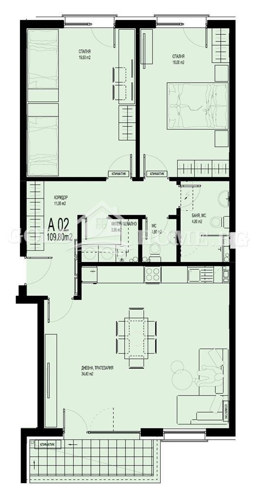 Продава 3-СТАЕН, гр. Пловдив, Христо Смирненски, снимка 8 - Апартаменти - 55920525