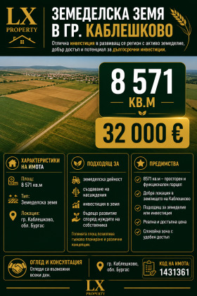 Продава  Парцел, гр. Каблешково