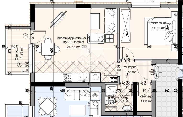 Zu verkaufen  1 Schlafzimmer Warna , Mladost 1 , 69 qm | 45893647 - Bild [2]