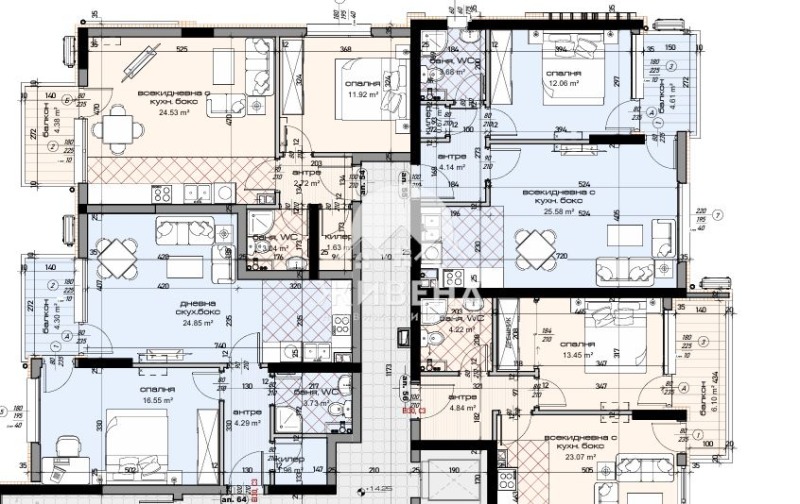 Zu verkaufen  1 Schlafzimmer Warna , Mladost 1 , 69 qm | 45893647 - Bild [3]
