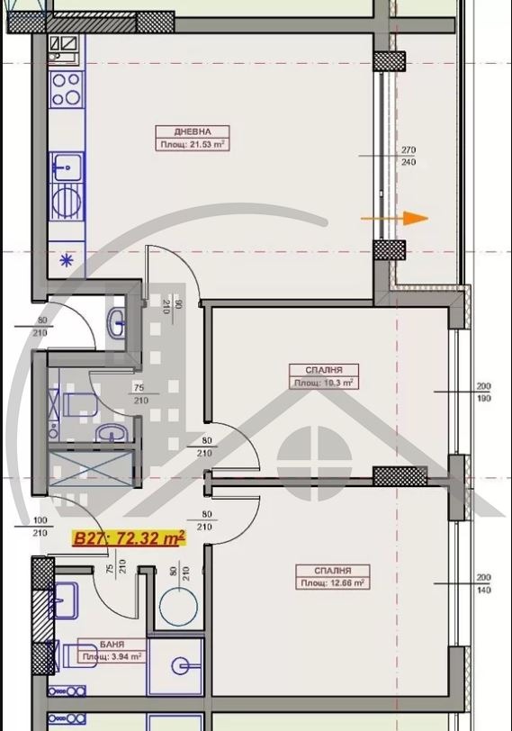 Na sprzedaż  2 sypialnie Warna , Wazrażdane 2 , 86 mkw | 59908597 - obraz [4]