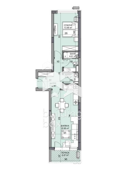Продава  2-стаен град Пловдив , Гагарин , 78 кв.м | 35884503 - изображение [2]