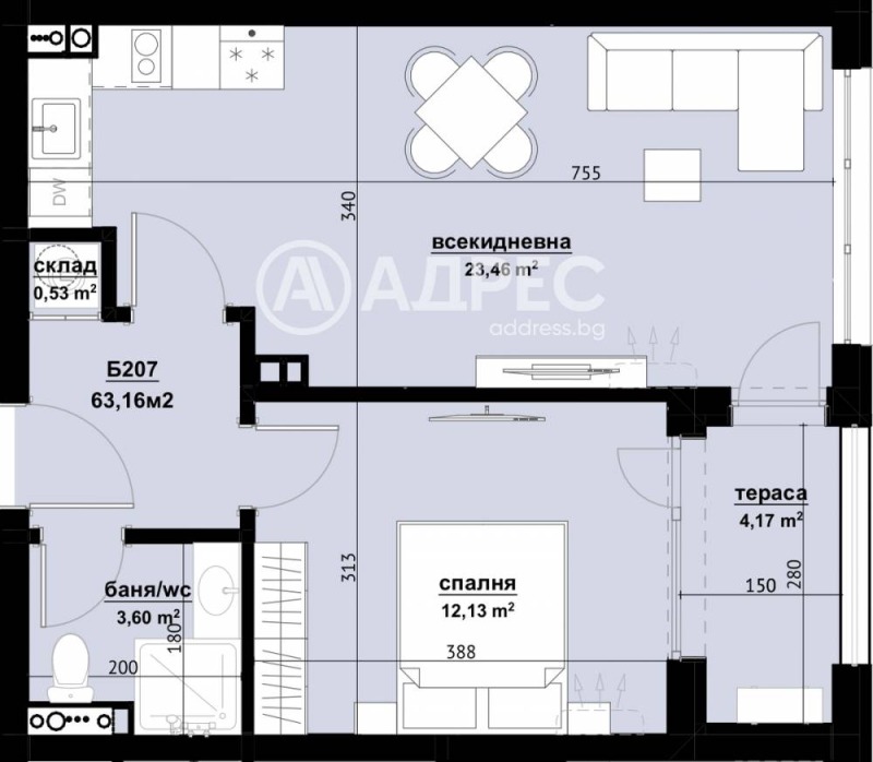 Продава 2-СТАЕН, гр. Бургас, област Бургас, снимка 4 - Апартаменти - 52532259
