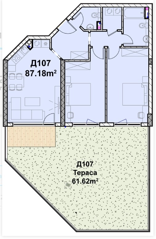 Продава 3-СТАЕН, гр. София, Полигона, снимка 1 - Aпартаменти - 49494307