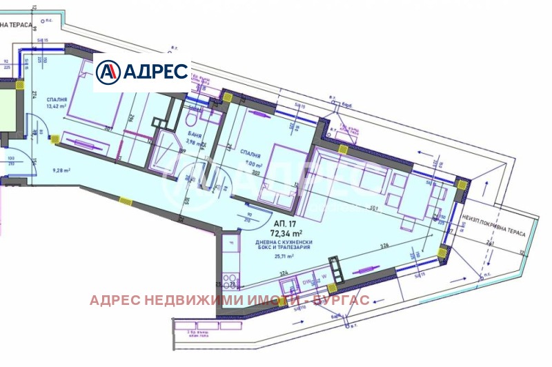Продава 3-СТАЕН, гр. Бургас, Сарафово, снимка 2 - Апартаменти - 53164425