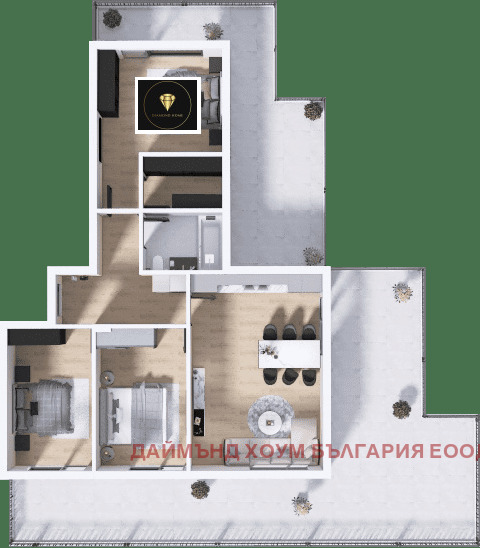 De vânzare  3 dormitoare Plovdiv , Hristo Smirnensci , 204 mp | 80588634 - imagine [2]